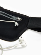 Сумка для бега на пояс, со светоотражающими элементами, с отверстием для наушников, 24×0.3×10 см, чёрная - Фото 2