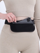 Сумка для бега на пояс, со светоотражающими элементами, с отверстием для наушников, 24×0.3×10 см, чёрная - Фото 9