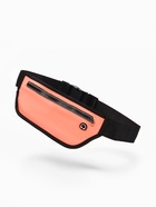 Сумка для бега на пояс, со светоотражающими элементами, с отверстием для наушников, 24×0.3×10 см, оранжевая - Фото 10