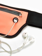 Сумка для бега на пояс, со светоотражающими элементами, с отверстием для наушников, 24×0.3×10 см, оранжевая - Фото 3