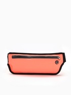 Сумка для бега на пояс, со светоотражающими элементами, с отверстием для наушников, 24×0.3×10 см, оранжевая - Фото 5