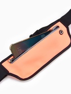 Сумка для бега на пояс, со светоотражающими элементами, с отверстием для наушников, 24×0.3×10 см, оранжевая - Фото 8