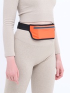 Сумка для бега на пояс, со светоотражающими элементами, с отверстием для наушников, 24×0.3×10 см, оранжевая - Фото 9