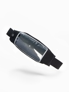 Сумка для бега на пояс, со светоотражающими элементами, прозрачный карман для телефона, 24×0.3×10 см, чёрная - Фото 9