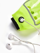 Сумка для бега на пояс, со светоотражающими элементами, прозрачный карман для телефона, 24×0.3×10 см, жёлтая - Фото 4