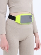 Сумка для бега на пояс, со светоотражающими элементами, прозрачный карман для телефона, 24×0.3×10 см, жёлтая - Фото 2