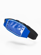 Сумка для бега на пояс, со светоотражающими элементами, прозрачный карман для телефона, 24×0.3×10 см, синяя - Фото 9