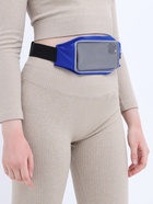 Сумка для бега на пояс, со светоотражающими элементами, прозрачный карман для телефона, 24×0.3×10 см, синяя - Фото 2