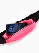 Сумка для бега на пояс, со светоотражающими элементами, прозрачный карман для телефона, 24×0.3×10 см, розовая - Фото 7