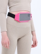 Сумка для бега на пояс, со светоотражающими элементами, прозрачный карман для телефона, 24×0.3×10 см, розовая - Фото 2