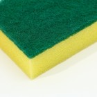 Дозатор для жидкого мыла с губкой и щеткой для посуды, черный,16×12×4 см - Фото 11