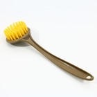 Дозатор для жидкого мыла с губкой и щеткой для посуды, черный,16×12×4 см - Фото 6