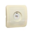 Розетка компьютерная Luazon Lighting «Орион», скрытая, IP20, одноместная, бежевая - Фото 2