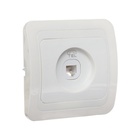 Розетка телефонная Luazon Lighting «Орион», скрытая, IP20, одноместная, белая - Фото 2