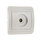 Розетка ТВ Luazon Lighting «Орион», скрытая, IP20, одноместная, серебристая - Фото 2
