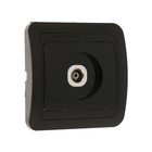 Розетка ТВ Luazon Lighting «Орион», скрытая, IP20, одноместная, чёрная - Фото 2