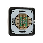 Розетка ТВ Luazon Lighting «Орион», скрытая, IP20, одноместная, чёрная - Фото 3