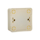 Розетка одноместная Luazon Lighting "Лига", 10 А, накладная, без з/к, бежевая 9919928