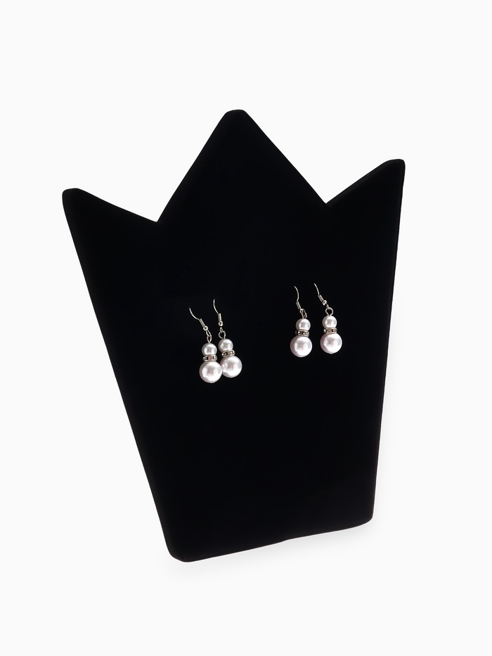 Подставка под серьги «QF. Корона», 20×10×23.5 см, чёрная - Фото 1