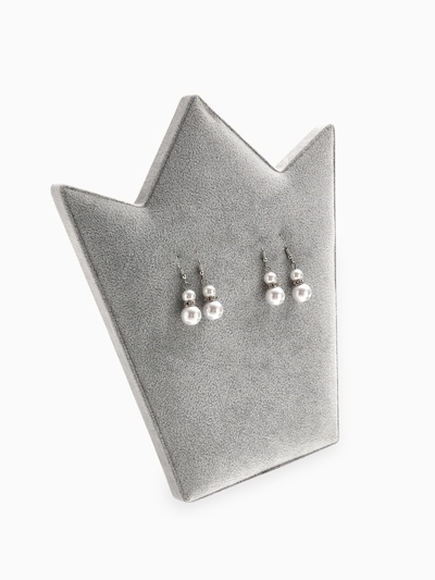 Подставка под серьги QF «Корона» 20×10×23.5 см, серая