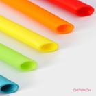 Трубочки силиконовые для напитков Доляна, 6 трубочек (1×21.5 см), ёршик - Фото 2
