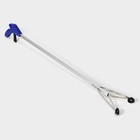 Захват для мусора алюминиевый, 99×12.5 см, ПВХ держатели - Фото 1