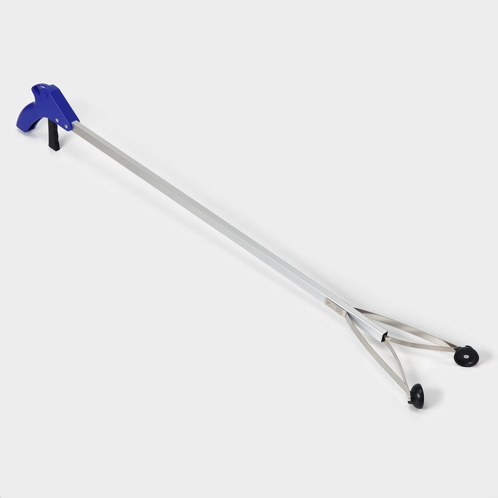 Захват для мусора алюминиевый, 99×12.5 см, ПВХ держатели - Фото 1