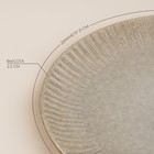 Тарелки SL Home «Монти», d=21 см, набор 2 шт., фарфор, серые - Фото 2