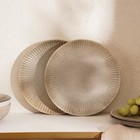 Тарелки SL Home «Монти», d=21 см, набор 2 шт., фарфор, серые - Фото 3