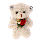 Мягкая игрушка «Медведь», на брелоке, 11 см, цвет МИКС - Фото 1