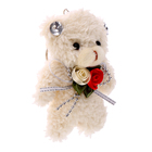 Мягкая игрушка «Медведь», на брелоке, 11 см, цвет МИКС - Фото 2