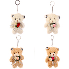 Мягкая игрушка «Медведь», на брелоке, 11 см, цвет МИКС - Фото 4