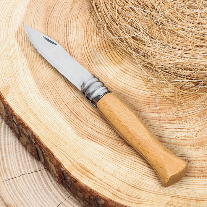 Нож складной "Мангуст" 19см, клинок 80мм/2мм, рукоять дерево - Фото 1