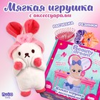 Подарочный набор для девочки с мягкой игрушкой «Зайка Лея», аксессуары - фото 8534900