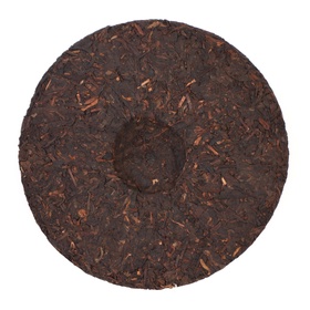 Чай китайский «Шу Пуэр Золотой», Мэнхай, 2018 г, блин, 357 г