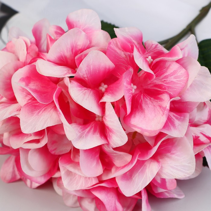 Цветы искусственные "Гортензия элит" d-18 см 50 см, розовый