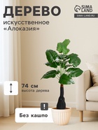 Дерево искусственное «Алоказия», h=74 см - Фото 1