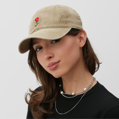 Кепка женская «Роза» MINAKU, бежевый, размер 58