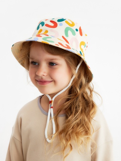 Панама детская KAFTAN «Паттерн», бежевая, размер 54 (3-5 лет)