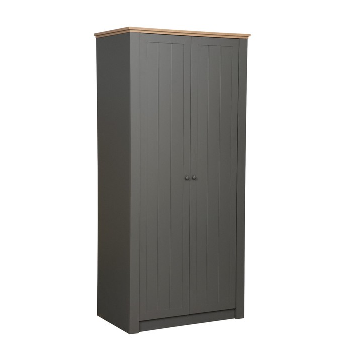 Шкаф для одежды «Прованс» 37.03, 968×600×2090 мм, цвет диамант серый / дуб каньон - Фото 1