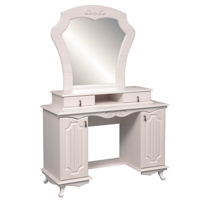 Стол туалетный «Кантри» 06.33, 1190×490×1750 мм, зеркало, патина, цвет вудлайн кремовый