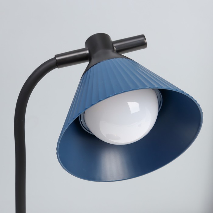 Настольная лампа "Парасоль" LED, от USB/АКБ 6 Вт сенсор 3000-6000 синий 14х10х37 см RISALUX  1006342 - фото 1908047557