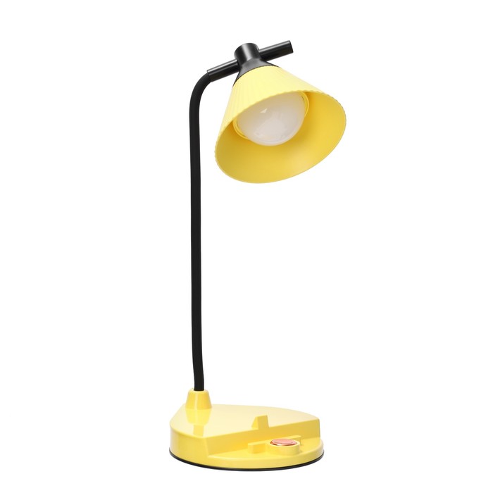 Настольная лампа "Парасоль" LED, от USB/АКБ 6 Вт сенсор 3000-6000 желтый 14х10х37 см RISALUX  100634 - фото 1908047578