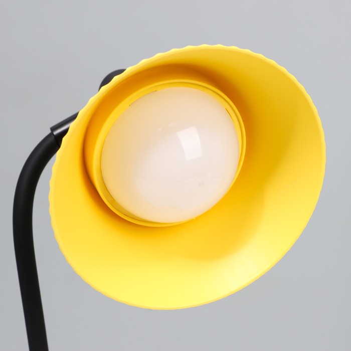 Настольная лампа "Парасоль" LED, от USB/АКБ 6 Вт сенсор 3000-6000 желтый 14х10х37 см RISALUX  100634