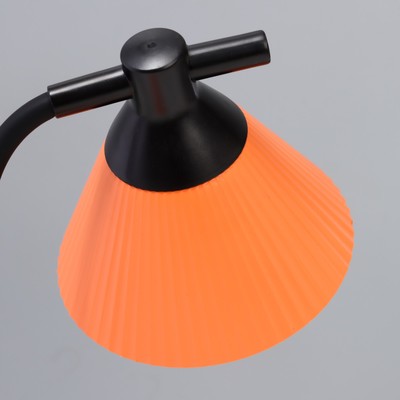 Настольная лампа «Парасоль» LED, от USB/АКБ 6 Вт сенсор 3000-6000 оранжевый 14×10×37 см RISALUX 100