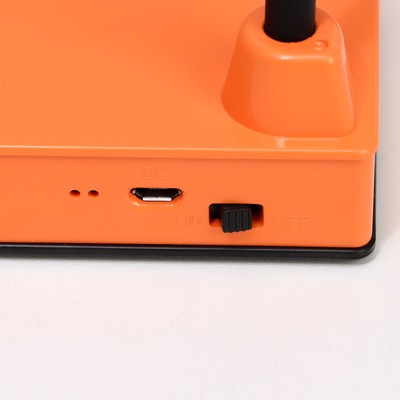 Настольная лампа «Парасоль» LED, от USB/АКБ 6 Вт сенсор 3000-6000 оранжевый 14×10×37 см RISALUX 100