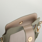 Сумка чехол для телефона, на кнопке, отдел для карт, зелёная - Фото 5