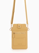 Сумка женская кросс-боди на магните, 13×0.5×20 см, жёлтая - Фото 3