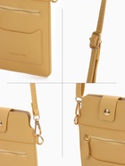 Сумка женская кросс-боди на магните, 13×0.5×20 см, жёлтая - Фото 5