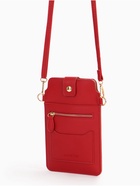 Сумка женская кросс-боди на магните, 13×0.5×20 см, красная - Фото 4